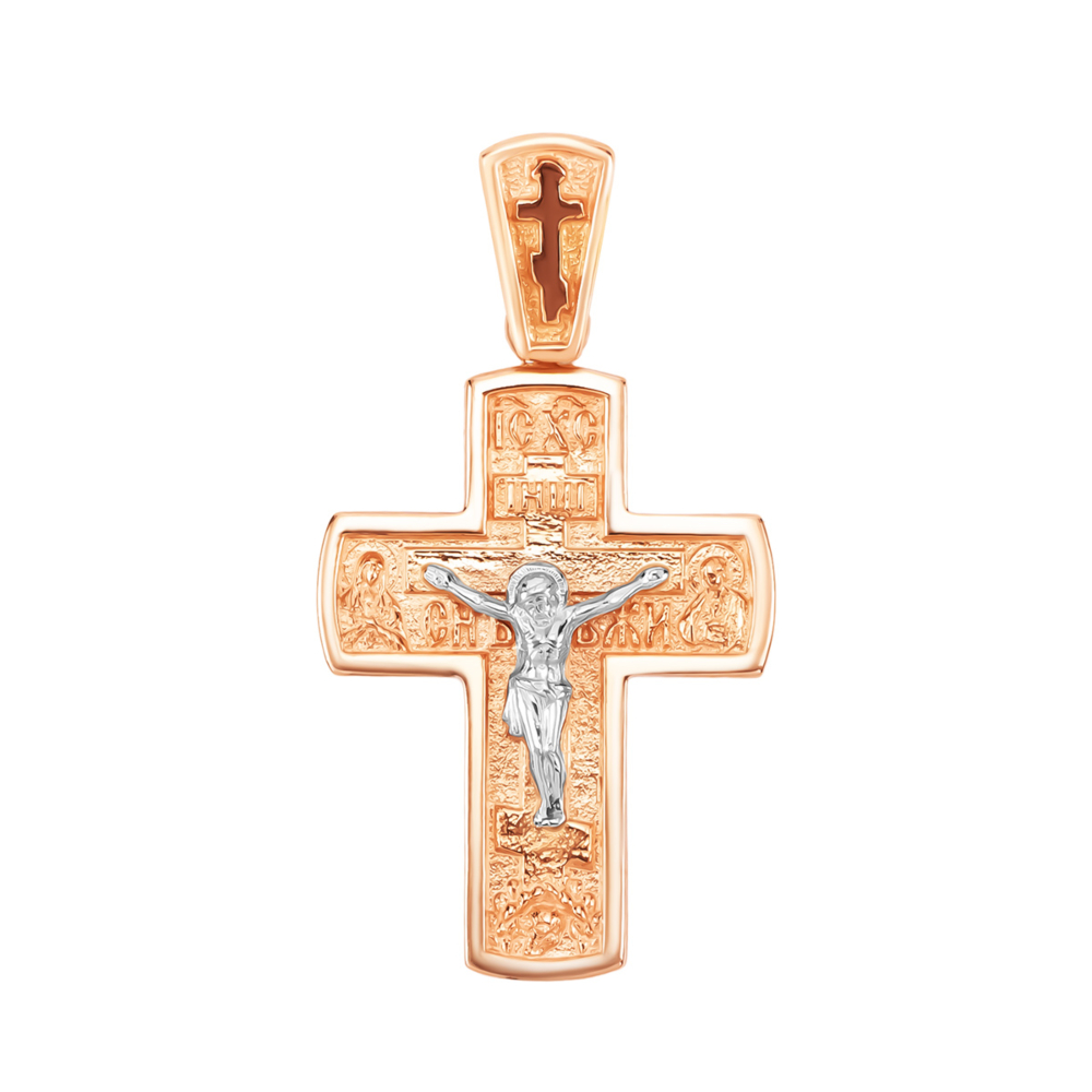 Золотой крестик. Распятие Христа. Артикул UG5к151