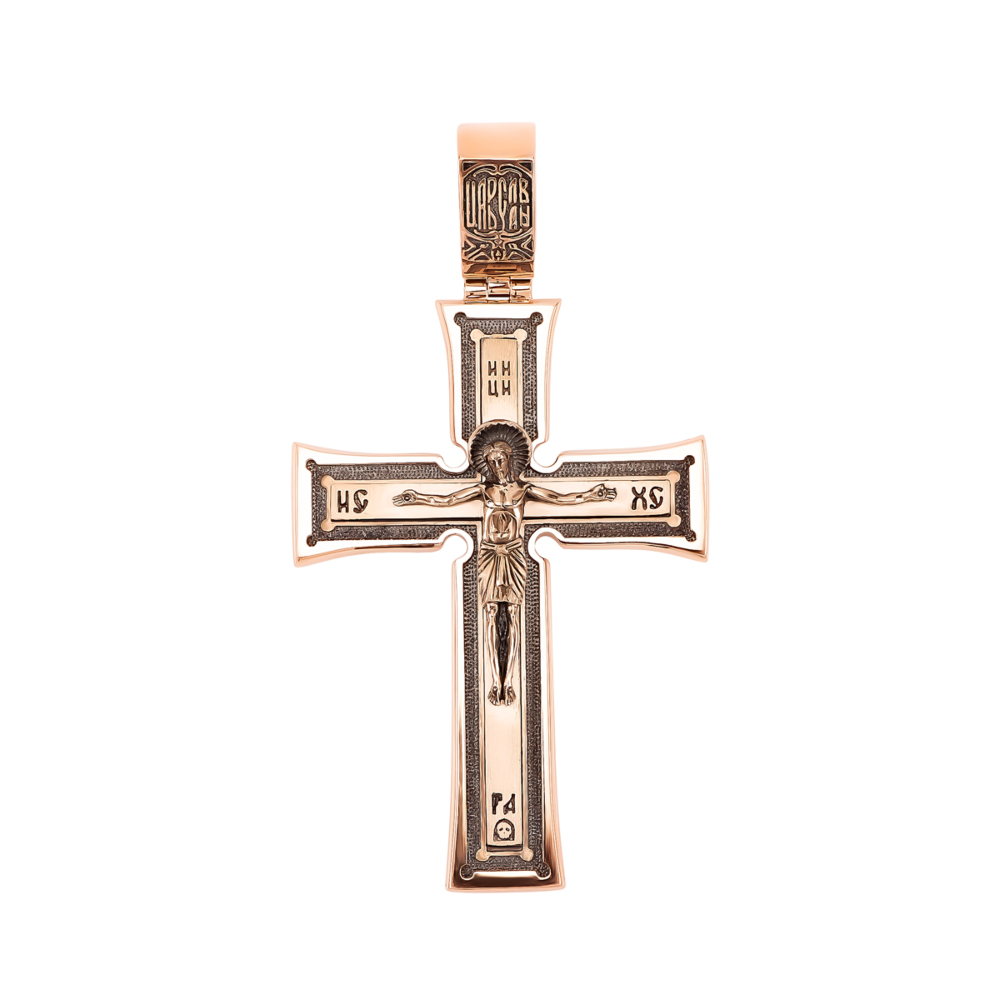 Золотой крестик. Распятие Христа. Артикул UG5ЗК24