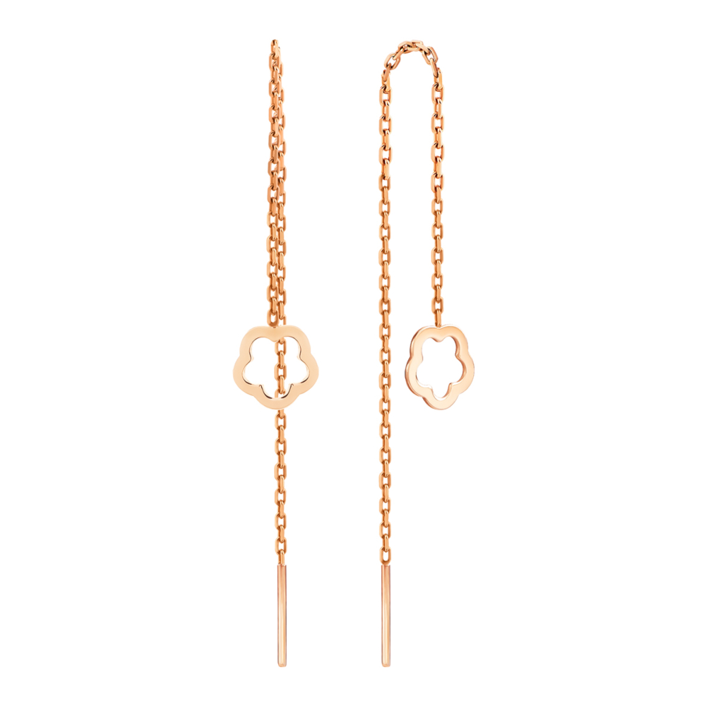 Золотые серьги-протяжки. Артикул UG5СПП257и