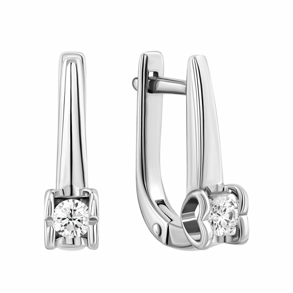 Золотые серьги с бриллиантами. Артикул UG52190521202