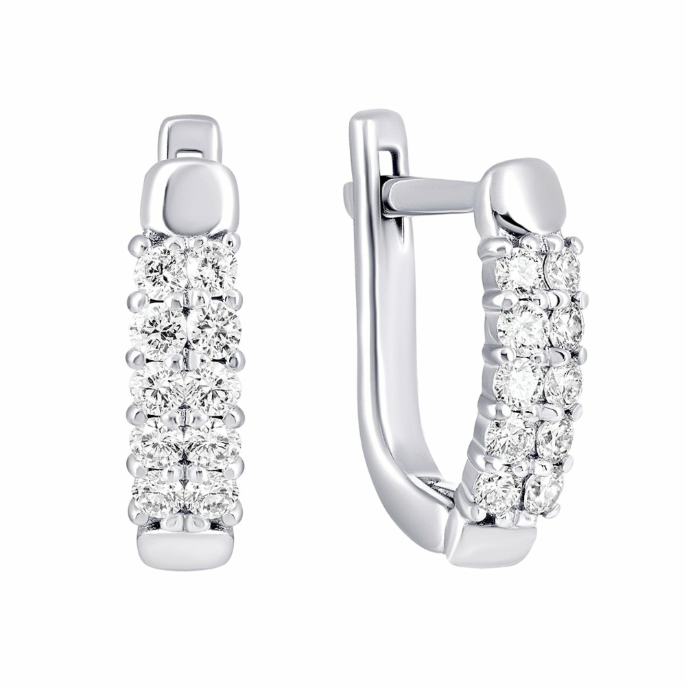 Золотые серьги с бриллиантами. Артикул UG522877/1