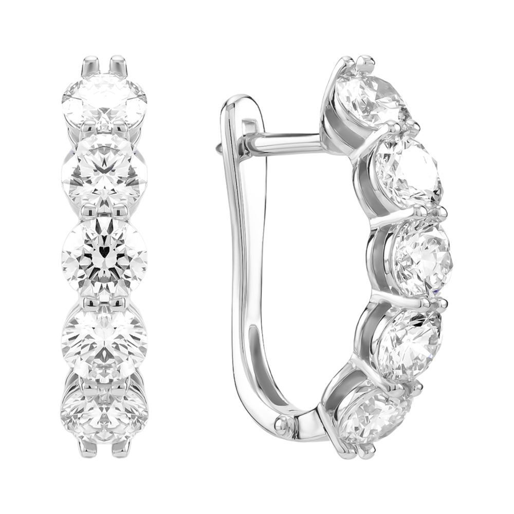 Золотые серьги с бриллиантами. Артикул UG52192086202