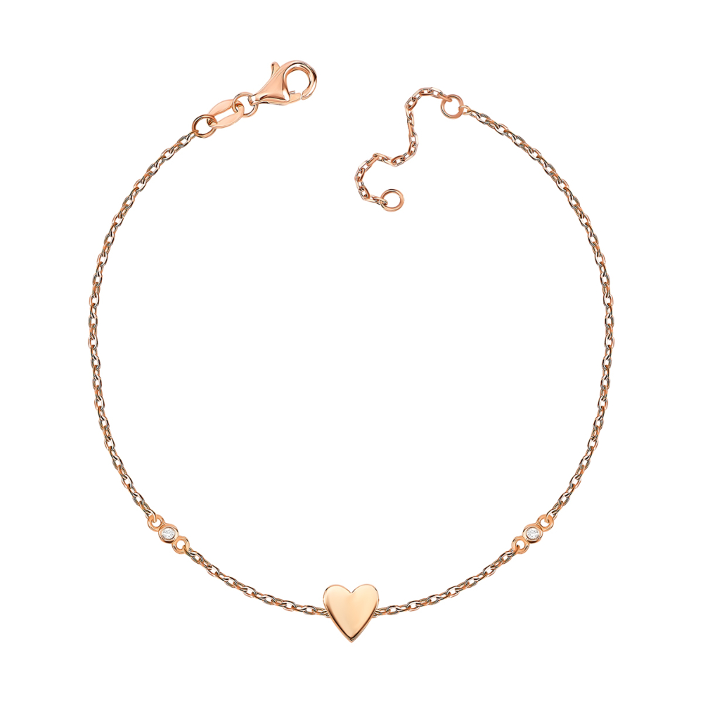 Золотий браслет з діамантами. Артикул UG55111011601 D