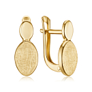 Золоті сережки без вставки 27023/03/0