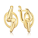 Золоті сережки без вставки 27040/03/0